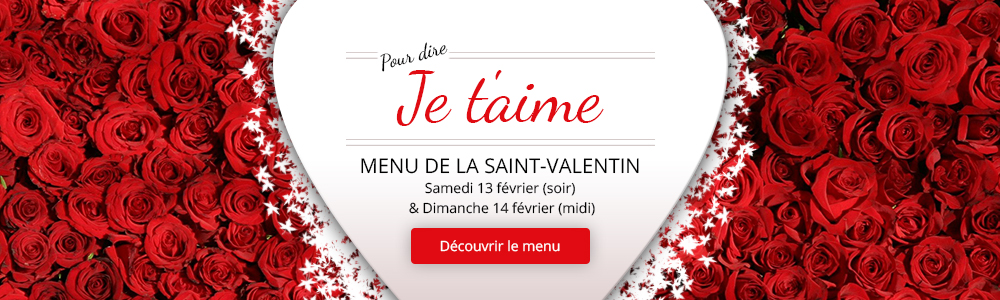 Menu St Valentin au restaurant Aux Lys d'Or à Réalville